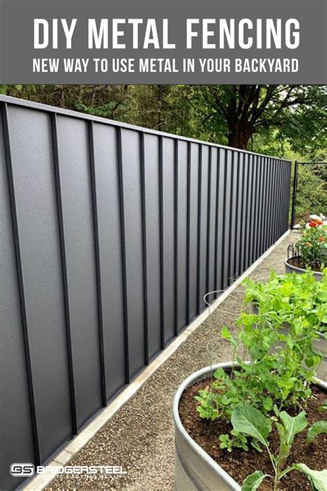 metal fence ideas for backyard